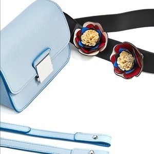 Zara mini crossbody with floral strap
